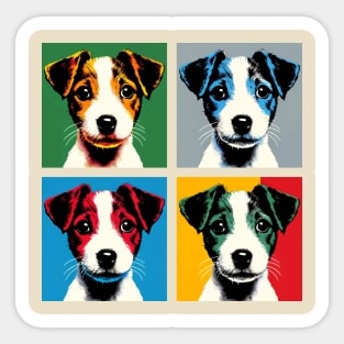 Pop Retro Art Jack Russell Terrier - Cute Puppy Sticker